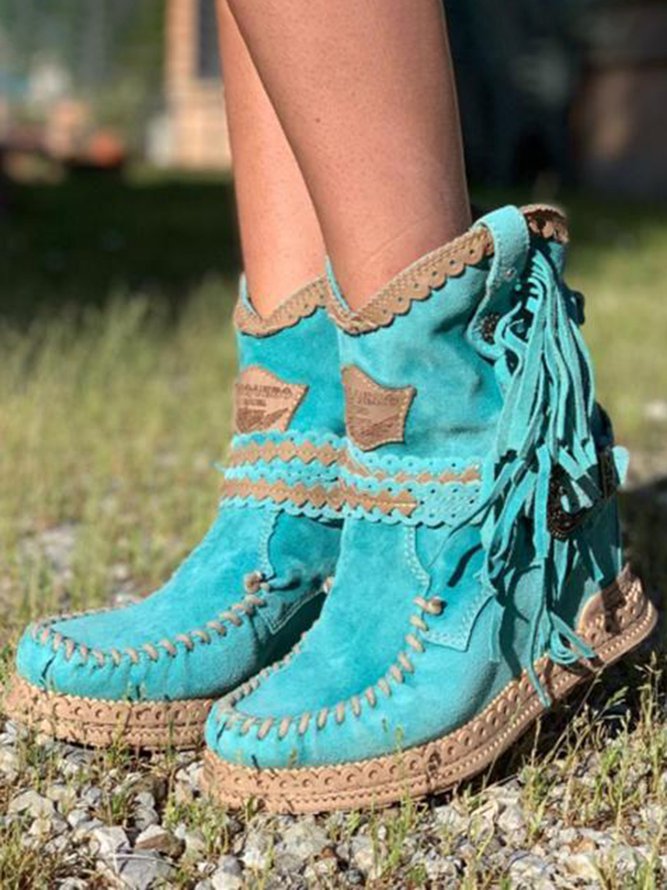 LYRABEL | Women’s Boho Fringe Boots