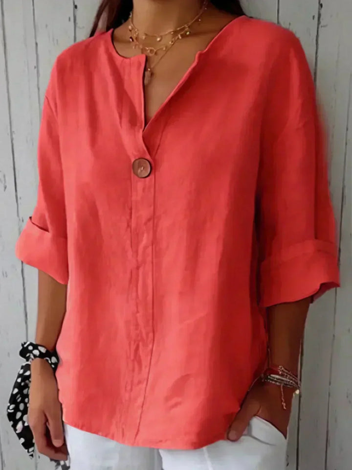 Aubri | Relaxed V-neck Blouse