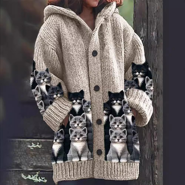 LUNA | Whimsical Cat Cardigan for Cosy Days