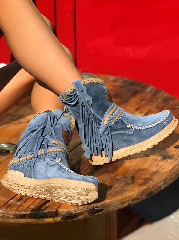 LYRABEL | Women’s Boho Fringe Boots