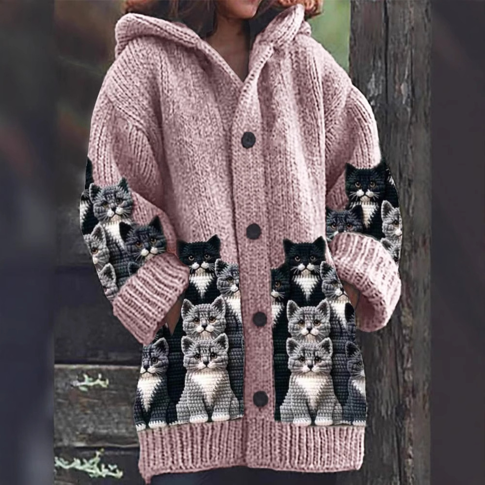 LUNA | Whimsical Cat Cardigan for Cosy Days