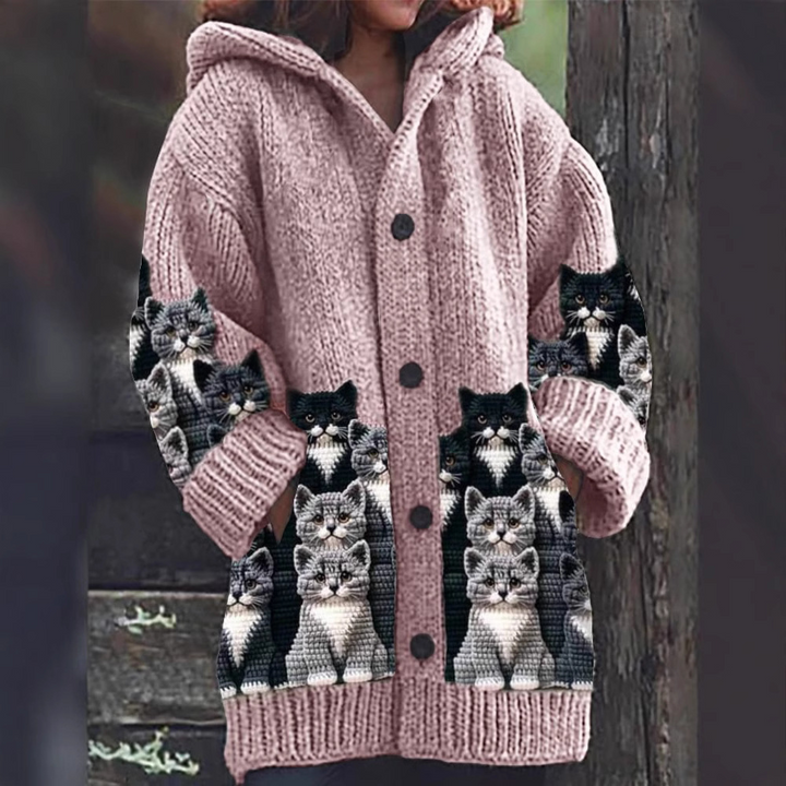 LUNA | Whimsical Cat Cardigan for Cosy Days