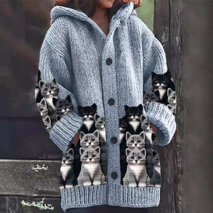 LUNA | Whimsical Cat Cardigan for Cosy Days