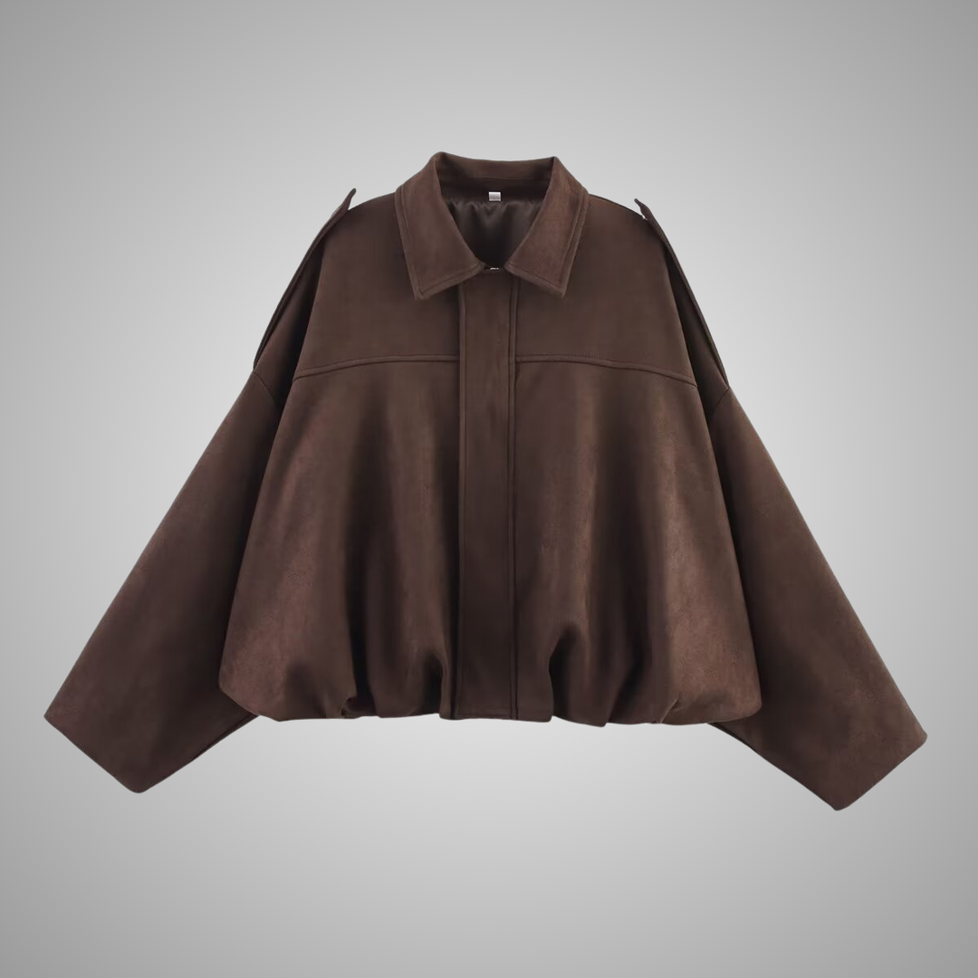 Evvy | Suede bomber jacket