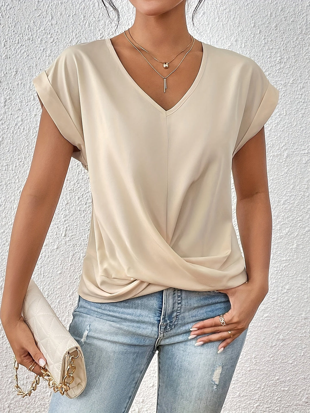RAENA | Twist-Front Top