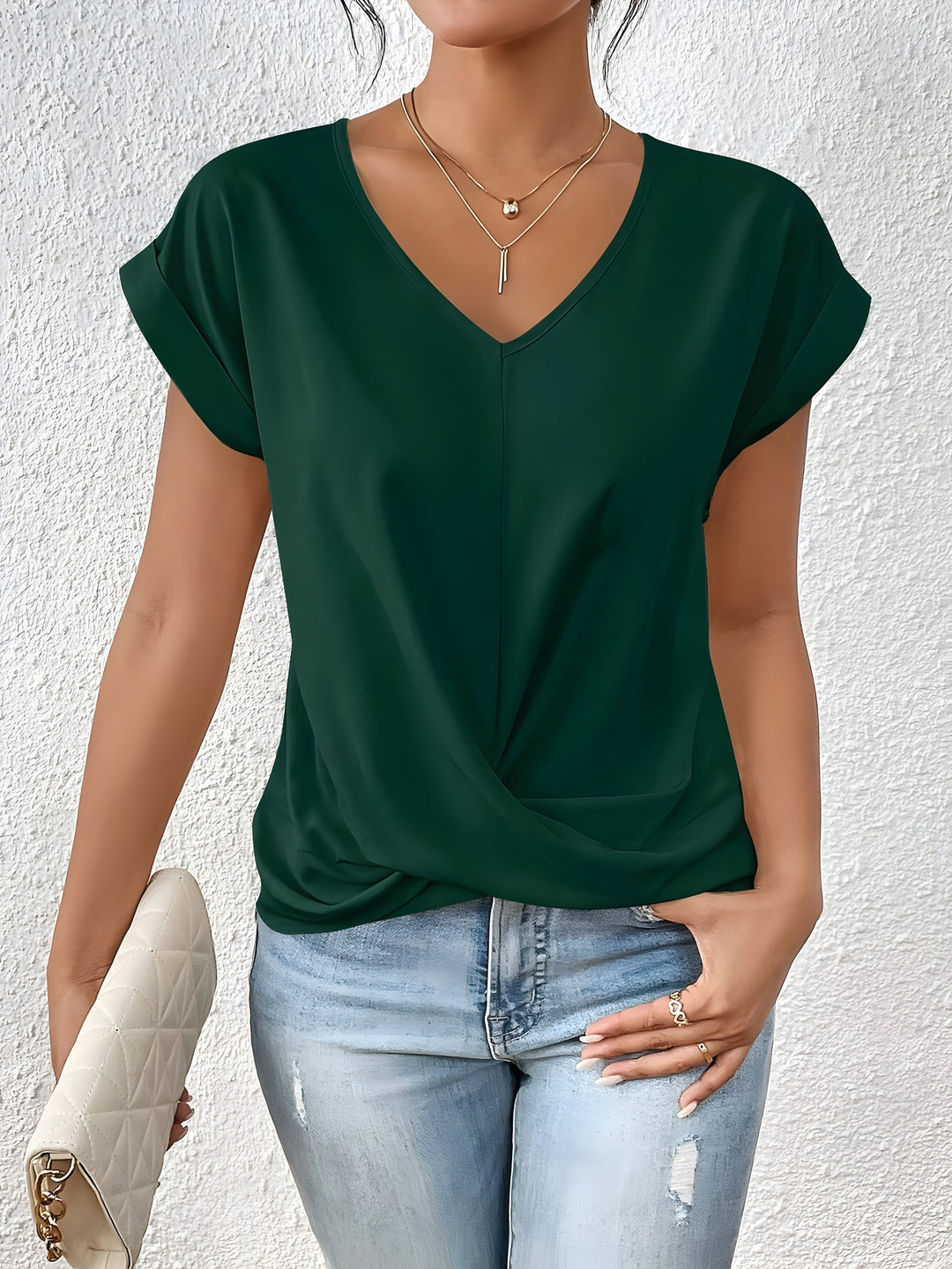 RAENA | Twist-Front Top