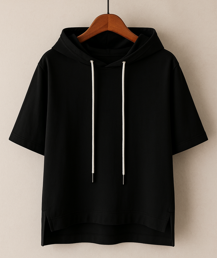 Cheryl | Short Sleeve Hooded Pullover