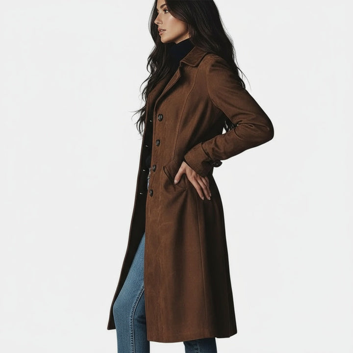 Giulia | Long Suede Coat