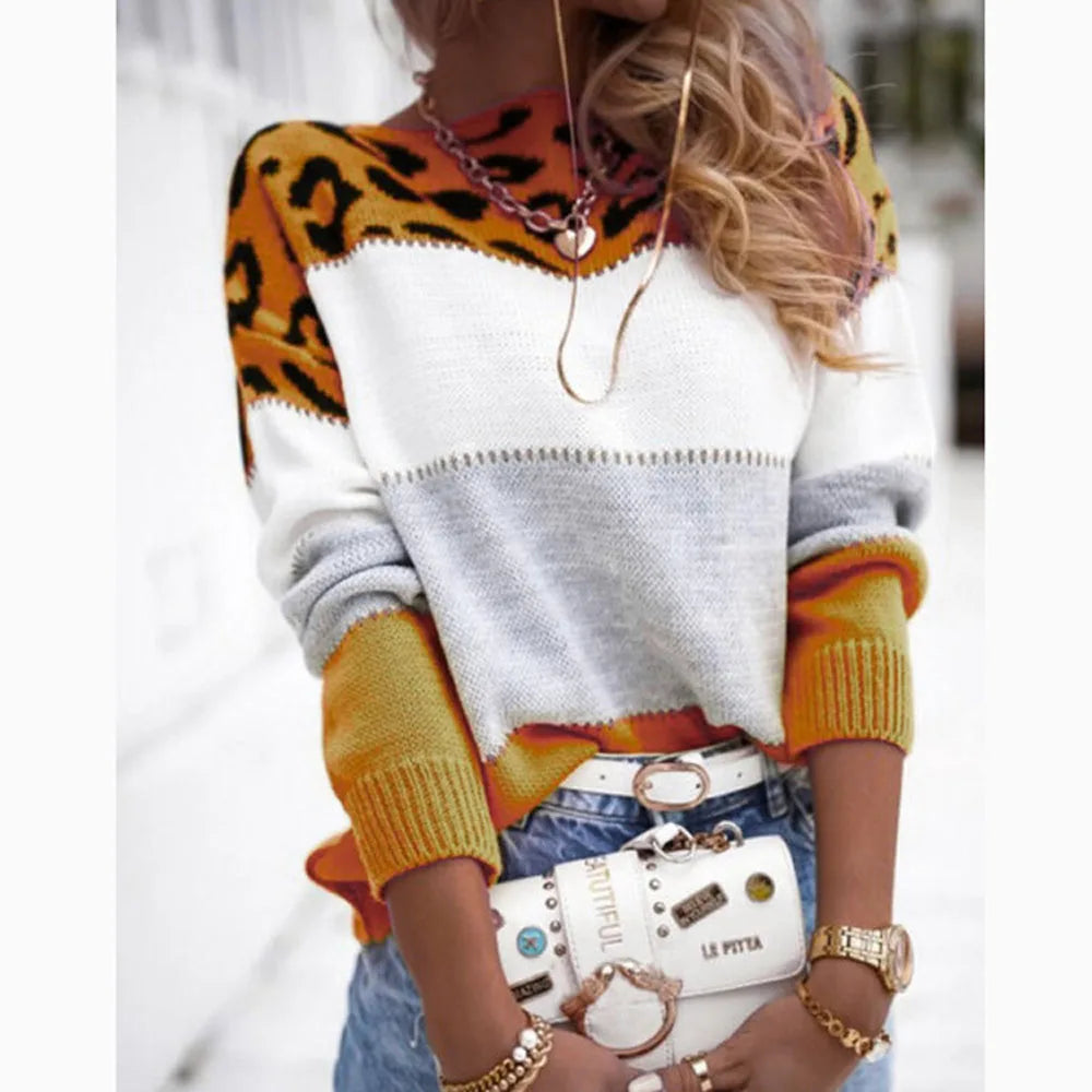 Lara | Leopard Knitted Sweater