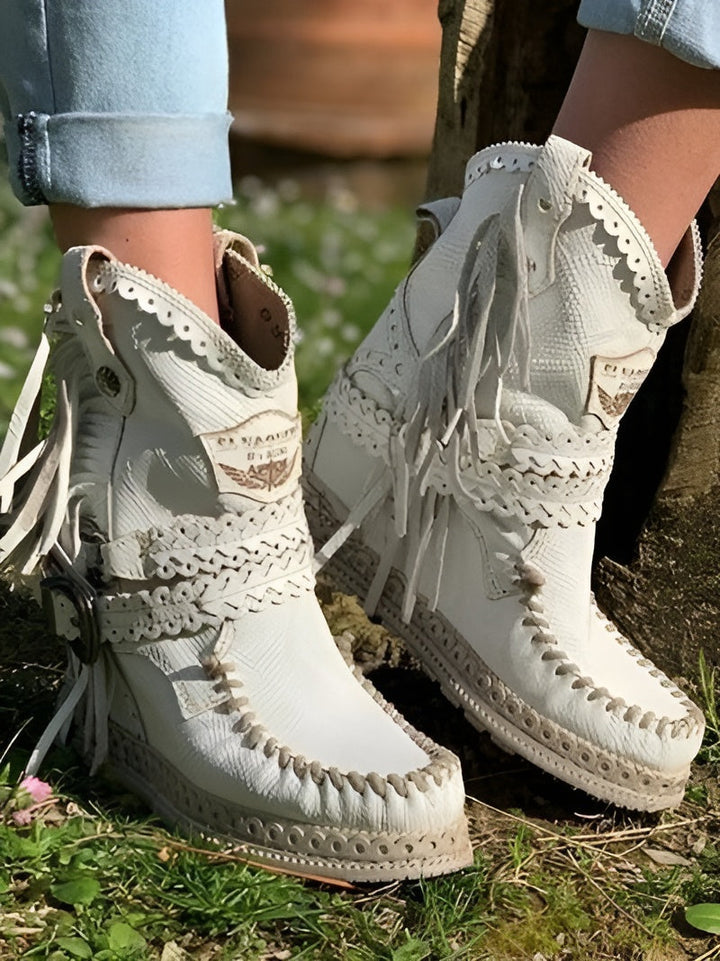 LYRABEL | Women’s Boho Fringe Boots