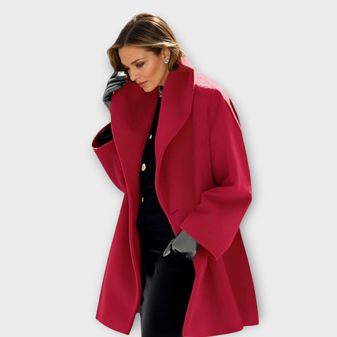 EVARA | Elegant Windproof Coat for Winter Chic