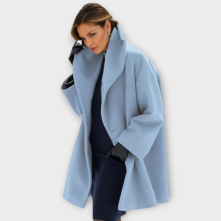 EVARA | Elegant Windproof Coat for Winter Chic