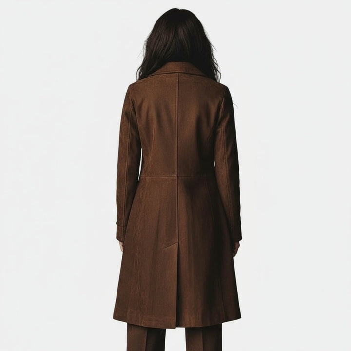 Giulia | Long Suede Coat